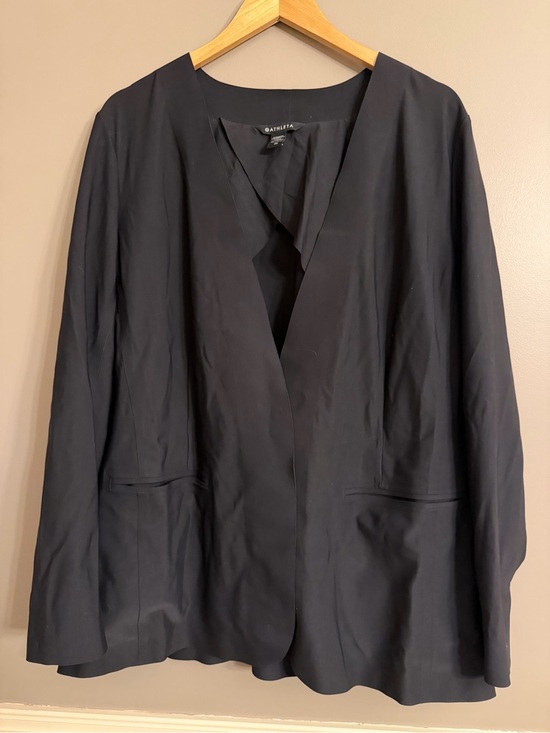 Athleta Jackets & Blazers - Athleta Note Takes Blazer Black Snap Button Jacket Plus 20